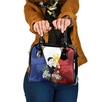 Philippines Rizal Day Shoulder Handbag Filipino Sampaguita Grunge Style - Wonder Print Shop