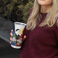 Philippines Rizal Day Tumbler Cup Filipino Sampaguita Grunge Style - Wonder Print Shop