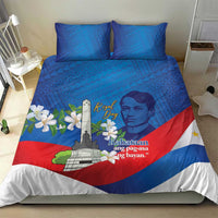 Philippines Rizal Day Bedding Set Filipino Motto Stella Polynesian Pattern - Wonder Print Shop