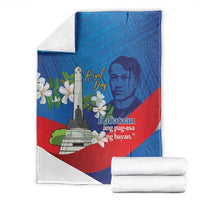 Philippines Rizal Day Blanket Filipino Motto Stella Polynesian Pattern - Wonder Print Shop