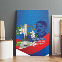 Philippines Rizal Day Canvas Wall Art Filipino Motto Stella Polynesian Pattern - Wonder Print Shop