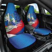 Philippines Rizal Day Car Seat Cover Filipino Motto Stella Polynesian Pattern - Wonder Print Shop
