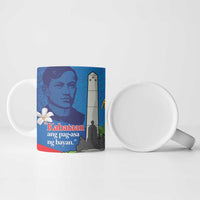 Philippines Rizal Day Ceramic Mug Filipino Motto Stella Polynesian Pattern - Wonder Print Shop