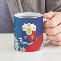 Philippines Rizal Day Ceramic Mug Filipino Motto Stella Polynesian Pattern - Wonder Print Shop