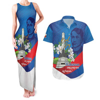Philippines Rizal Day Couples Matching Tank Maxi Dress and Hawaiian Shirt Filipino Motto Stella Polynesian Pattern - Wonder Print Shop