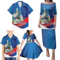 Philippines Rizal Day Family Matching Puletasi and Hawaiian Shirt Filipino Motto Stella Polynesian Pattern - Wonder Print Shop
