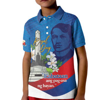 Philippines Rizal Day Kid Polo Shirt Filipino Motto Stella Polynesian Pattern - Wonder Print Shop