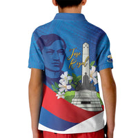 Philippines Rizal Day Kid Polo Shirt Filipino Motto Stella Polynesian Pattern - Wonder Print Shop