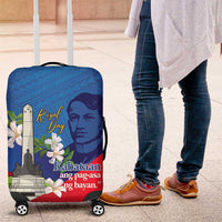 Philippines Rizal Day Luggage Cover Filipino Motto Stella Polynesian Pattern - Wonder Print Shop