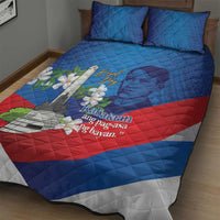 Philippines Rizal Day Quilt Bed Set Filipino Motto Stella Polynesian Pattern - Wonder Print Shop