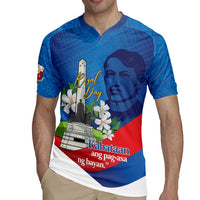 Philippines Rizal Day Rugby Jersey Filipino Motto Stella Polynesian Pattern - Wonder Print Shop