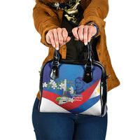 Philippines Rizal Day Shoulder Handbag Filipino Motto Stella Polynesian Pattern - Wonder Print Shop