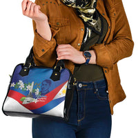 Philippines Rizal Day Shoulder Handbag Filipino Motto Stella Polynesian Pattern - Wonder Print Shop