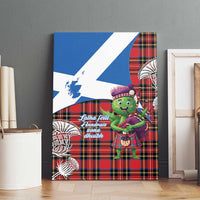 Saint Andrews Day Scotland Canvas Wall Art Thistle Traditional Bagpipe Tartan Pattern - Wonder Print Shop