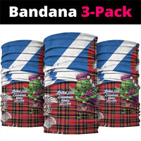 Saint Andrews Day Scotland Neck Gaiter Thistle Traditional Bagpipe Tartan Pattern - Wonder Print Shop