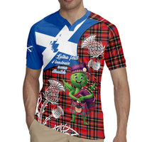Saint Andrews Day Scotland Rugby Jersey Thistle Traditional Bagpipe Tartan Pattern - Wonder Print Shop