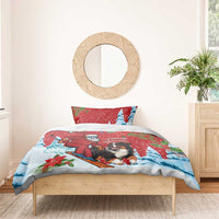 Switzerland Christmas Bedding Set Greater Swiss Mountain Dog Santa - Merry Xmas - Wonder Print Shop