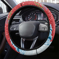 Switzerland Christmas Steering Wheel Cover Greater Swiss Mountain Dog Santa - Merry Xmas - Wonder Print Shop