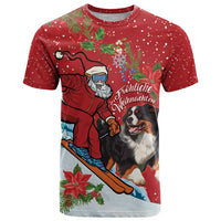 Switzerland Christmas T Shirt Greater Swiss Mountain Dog Santa - Merry Xmas - Wonder Print Shop