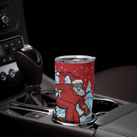 Switzerland Christmas Tumbler Cup Greater Swiss Mountain Dog Santa - Merry Xmas - Wonder Print Shop
