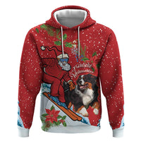 Switzerland Christmas Zip Hoodie Greater Swiss Mountain Dog Santa - Merry Xmas - Wonder Print Shop