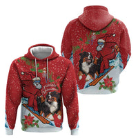 Switzerland Christmas Zip Hoodie Greater Swiss Mountain Dog Santa - Merry Xmas - Wonder Print Shop