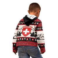 Switzerland Christmas Kid Hoodie Merry Swissmas - Coat Of Arms Style - Wonder Print Shop