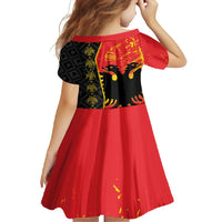 Albania Independence Day Family Matching Short Sleeve Bodycon Dress and Hawaiian Shirt Albanian Proud - Flag Color - Wonder Print Shop