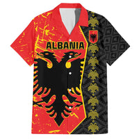 Albania Independence Day Family Matching Short Sleeve Bodycon Dress and Hawaiian Shirt Albanian Proud - Flag Color - Wonder Print Shop