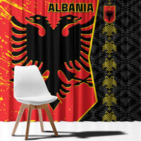 Albania Independence Day Window Curtain Albanian Proud - Flag Color - Wonder Print Shop