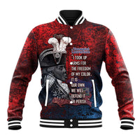 Personalized Toussaint Louverture Afro Haiti Baseball Jacket Haitian Father Grunge Style - Wonder Print Shop