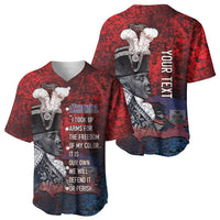 Personalized Toussaint Louverture Afro Haiti Baseball Jersey Haitian Father Grunge Style LT14