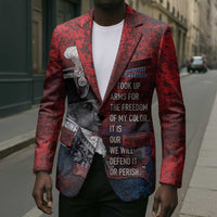 Personalized Toussaint Louverture Afro Haiti Blazer Haitian Father Grunge Style - Wonder Print Shop