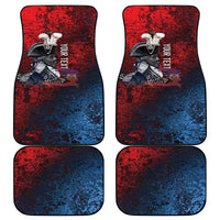 Personalized Toussaint Louverture Afro Haiti Car Mats Haitian Father Grunge Style - Wonder Print Shop