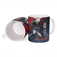 Personalized Toussaint Louverture Afro Haiti Ceramic Mug Haitian Father Grunge Style - Wonder Print Shop