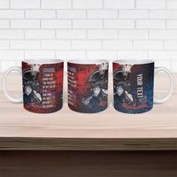 Personalized Toussaint Louverture Afro Haiti Ceramic Mug Haitian Father Grunge Style - Wonder Print Shop