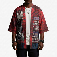 Personalized Toussaint Louverture Afro Haiti Kimono Haitian Father Grunge Style - Wonder Print Shop