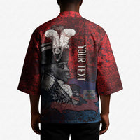 Personalized Toussaint Louverture Afro Haiti Kimono Haitian Father Grunge Style - Wonder Print Shop