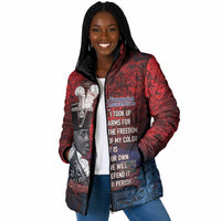 Personalized Toussaint Louverture Afro Haiti Padded Jacket Haitian Father Grunge Style - Wonder Print Shop