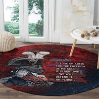 Toussaint Louverture Afro Haiti Round Carpet Haitian Father Grunge Style - Wonder Print Shop