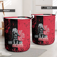 Jean-Jacques Dessalines Afro Haiti Laundry Basket Emperor Of First Empire Grunge Style - Wonder Print Shop