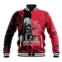 Personalized Jean-Jacques Dessalines Afro Haiti Baseball Jacket Emperor Of First Empire Grunge Style - Wonder Print Shop