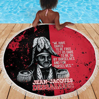 Jean-Jacques Dessalines Afro Haiti Beach Blanket Emperor Of First Empire Grunge Style - Wonder Print Shop