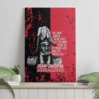 Jean-Jacques Dessalines Afro Haiti Canvas Wall Art Emperor Of First Empire Grunge Style - Wonder Print Shop