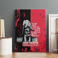 Jean-Jacques Dessalines Afro Haiti Canvas Wall Art Emperor Of First Empire Grunge Style - Wonder Print Shop