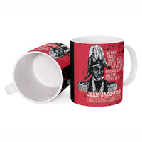 Personalized Jean-Jacques Dessalines Afro Haiti Ceramic Mug Emperor Of First Empire Grunge Style - Wonder Print Shop