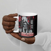 Personalized Jean-Jacques Dessalines Afro Haiti Ceramic Mug Emperor Of First Empire Grunge Style - Wonder Print Shop