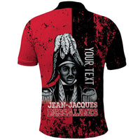 Personalized Jean-Jacques Dessalines Afro Haiti Polo Shirt Emperor Of First Empire Grunge Style LT14