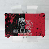 Jean-Jacques Dessalines Afro Haiti Tablecloth Emperor Of First Empire Grunge Style - Wonder Print Shop