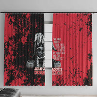 Jean-Jacques Dessalines Afro Haiti Window Curtain Emperor Of First Empire Grunge Style - Wonder Print Shop